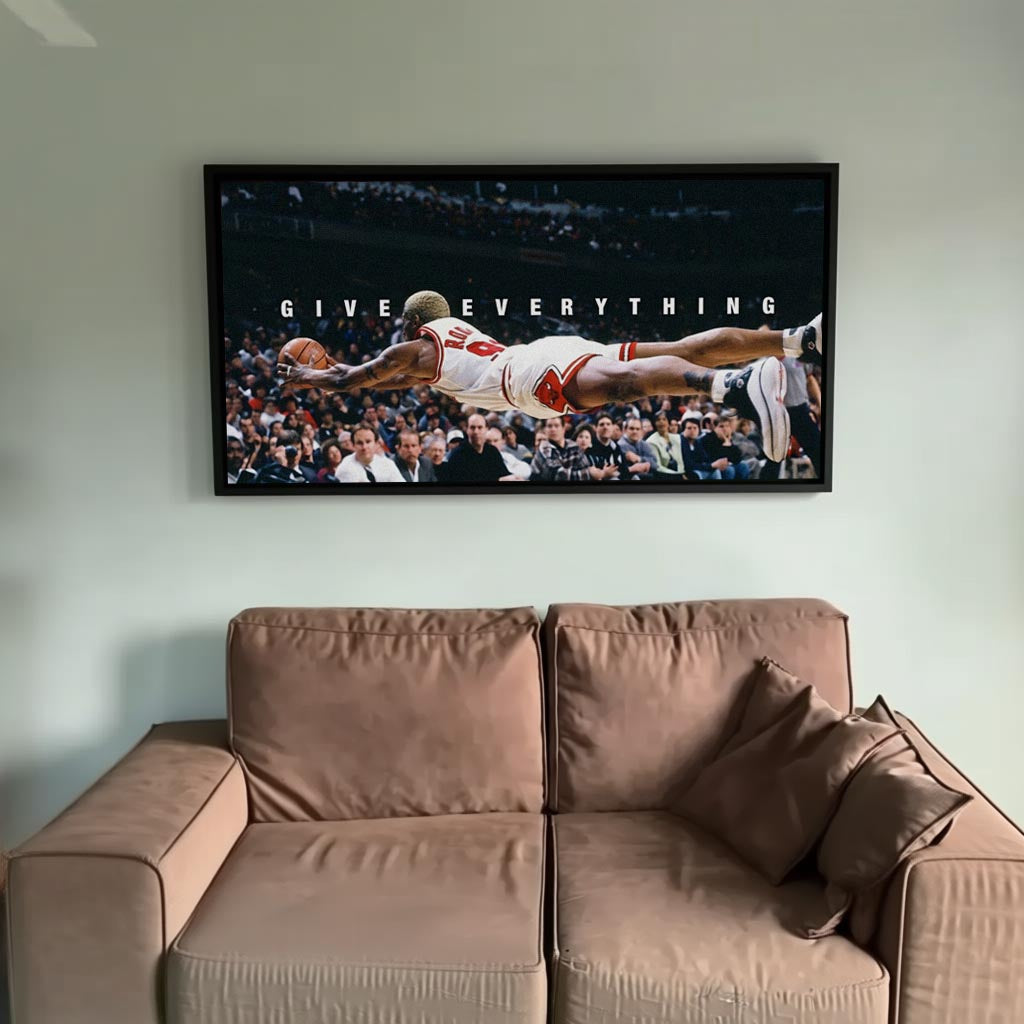 Rodman Motivasyon Kanvas Tablo