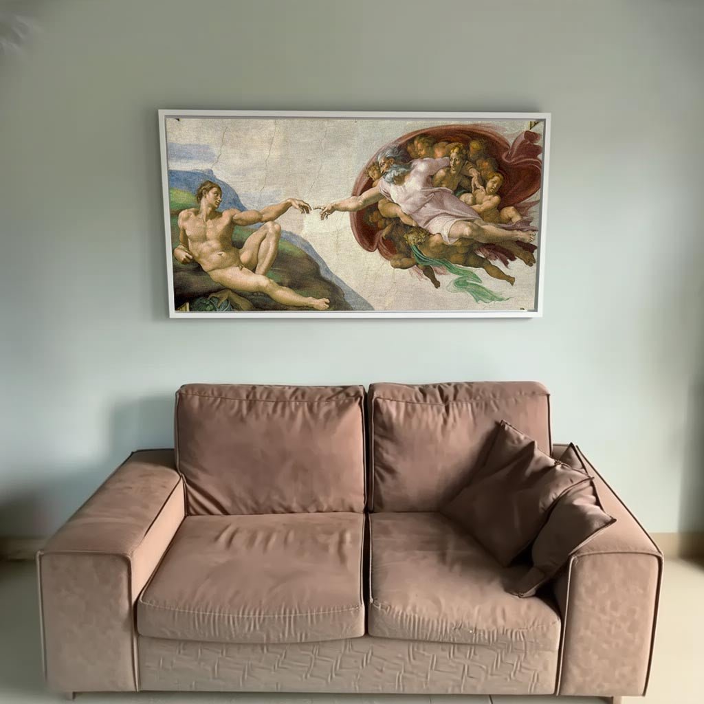 Creation of Adam Kanvas Tablo