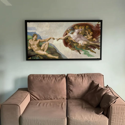 Creation of Adam Kanvas Tablo