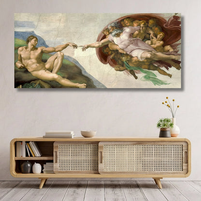 Creation of Adam Kanvas Tablo