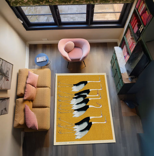 Vintage Japanese Hardal Halı