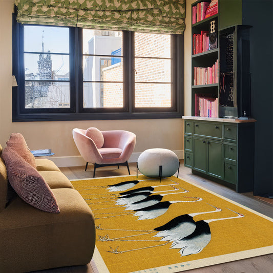 Vintage Japanese Hardal Halı