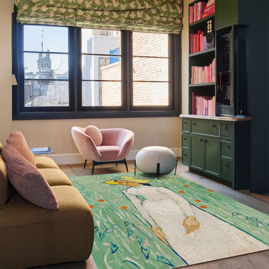 Van Gogh Girl in White Halı