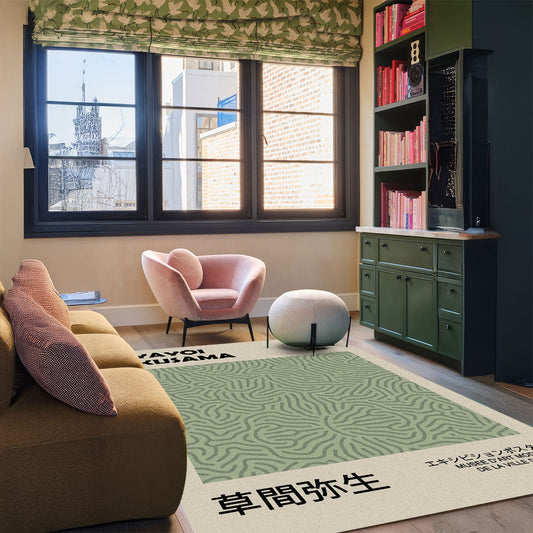 Yayoi Kusama Exhibition Art Rug