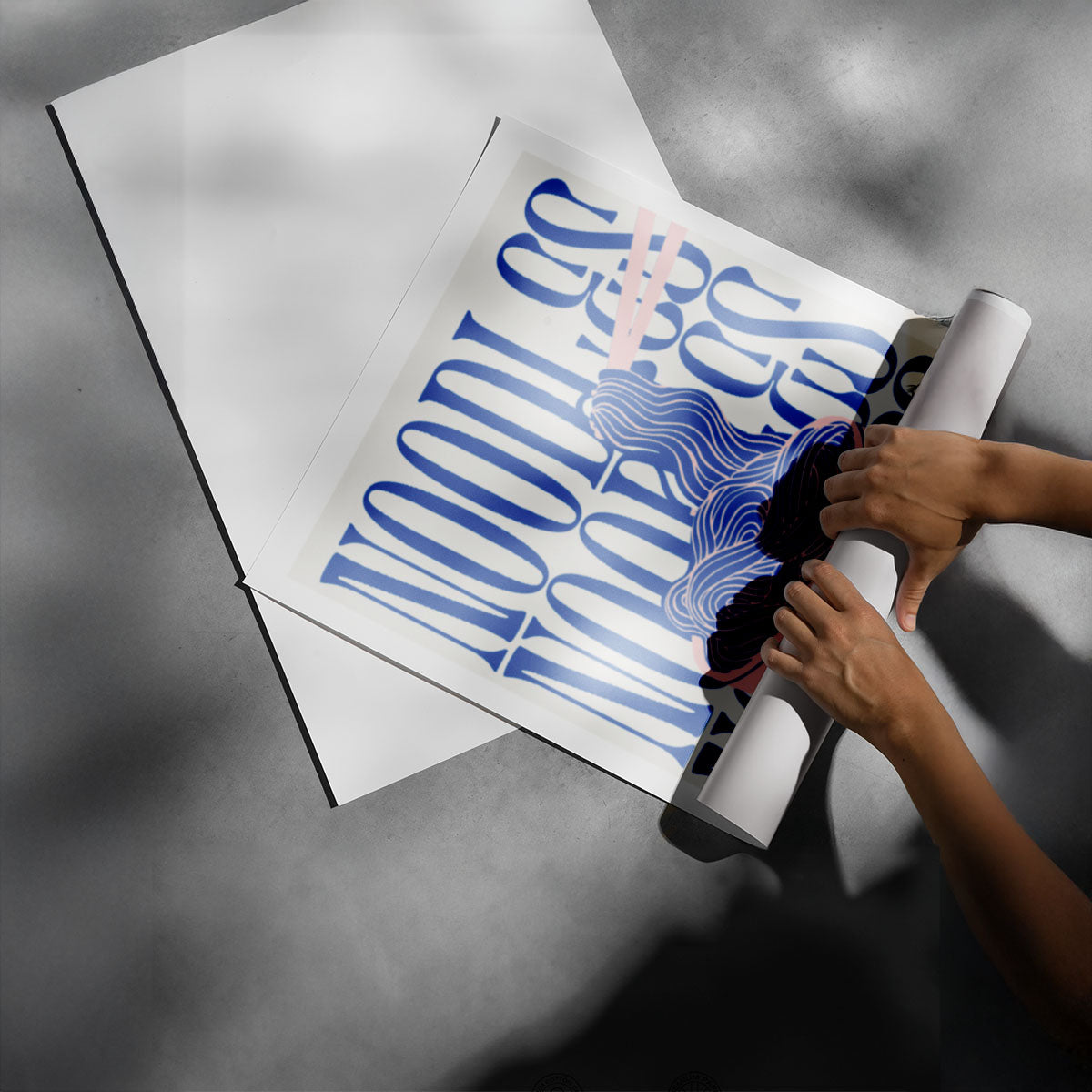 Modern Noodles Art Poster