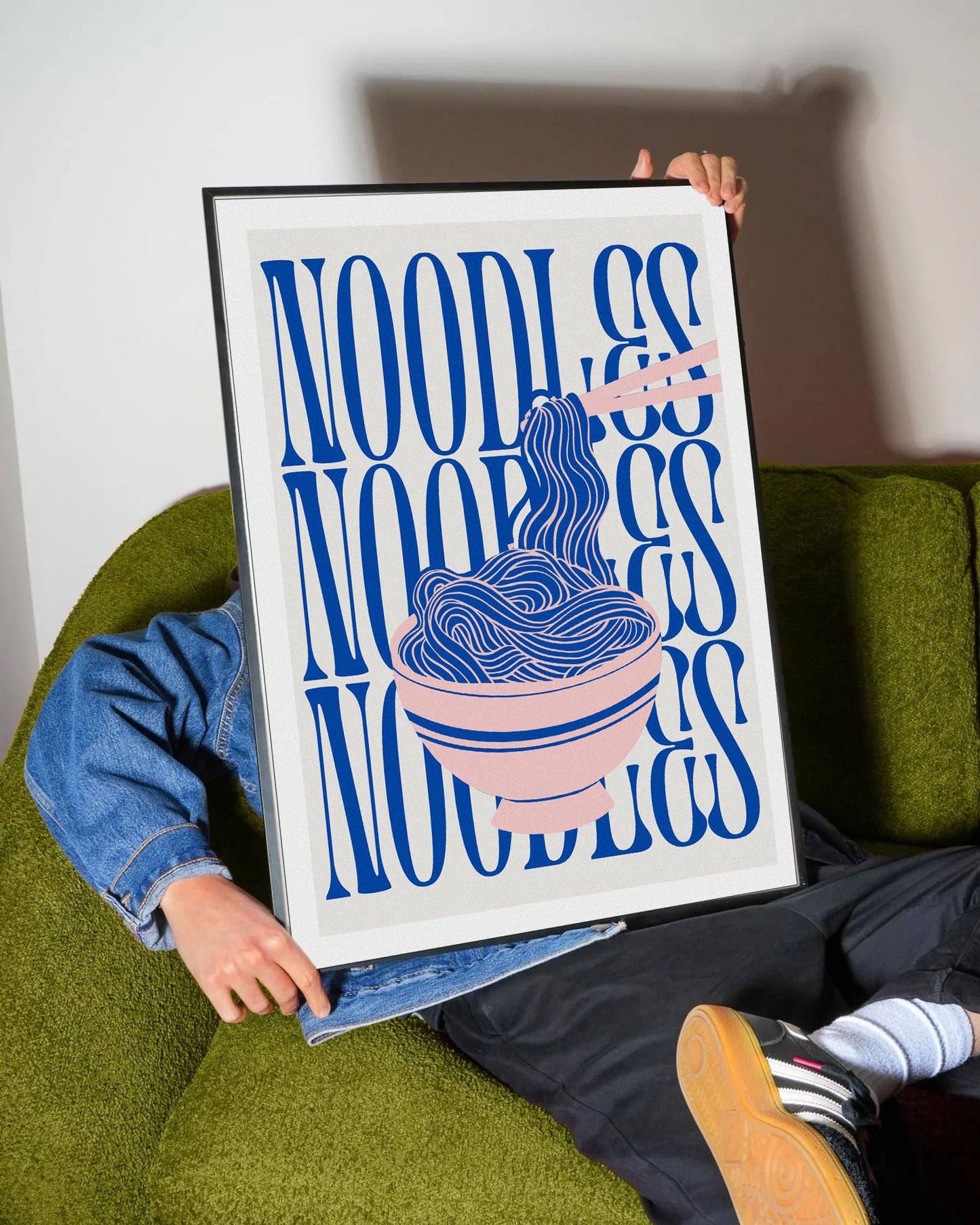 Modern Noodles Art Poster