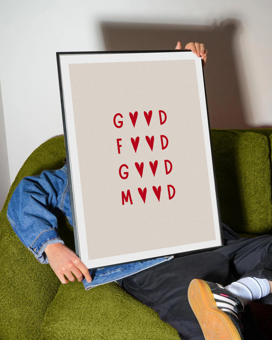 Good Food Good Mood Poster