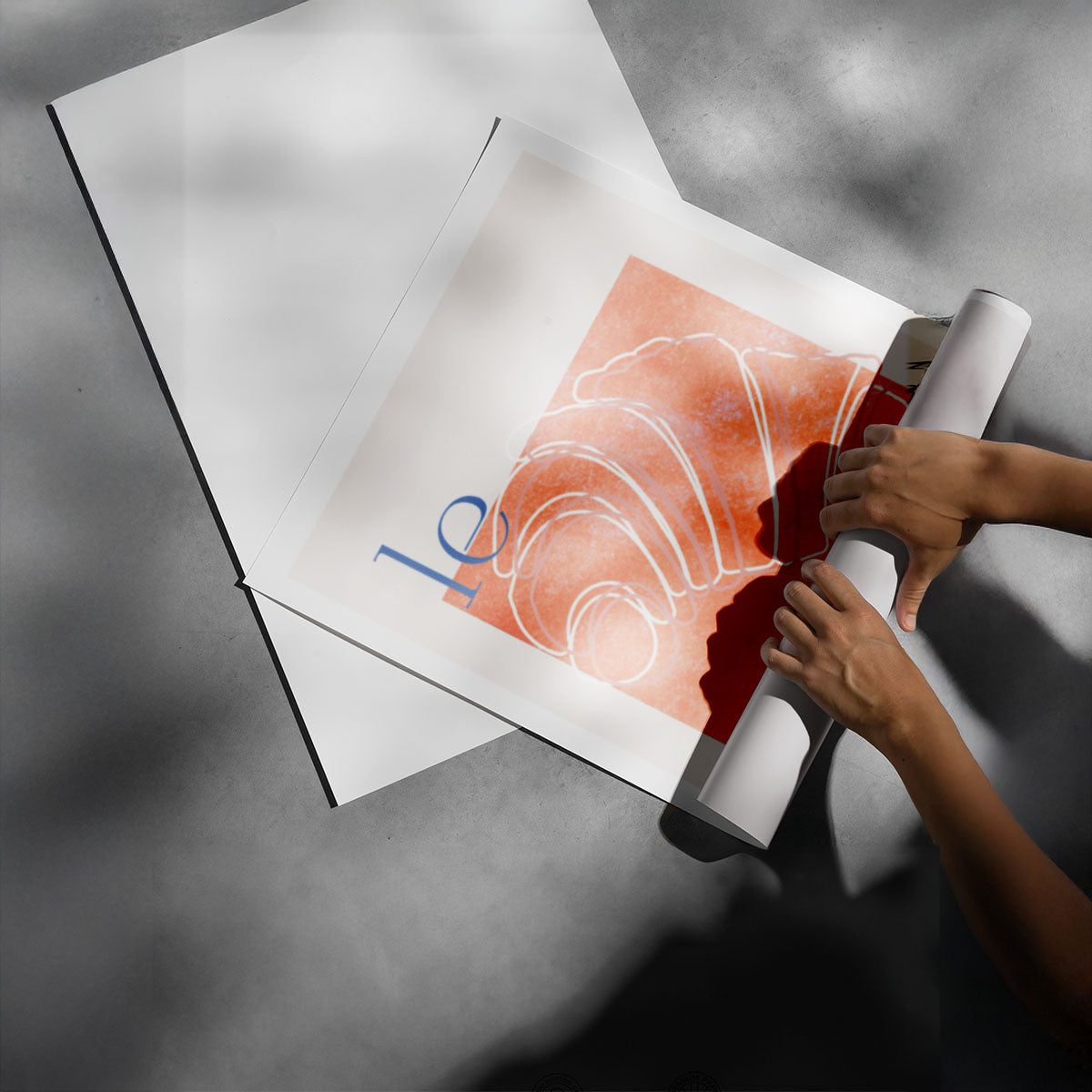 Le Matin French Croissant Poster