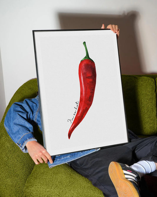 "I'm So Hot" Chili Pepper Poster