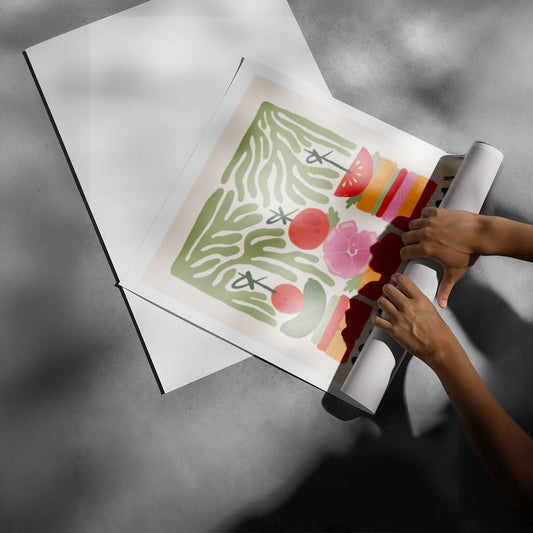 Abstract Tapas and Appetizer Art Poster