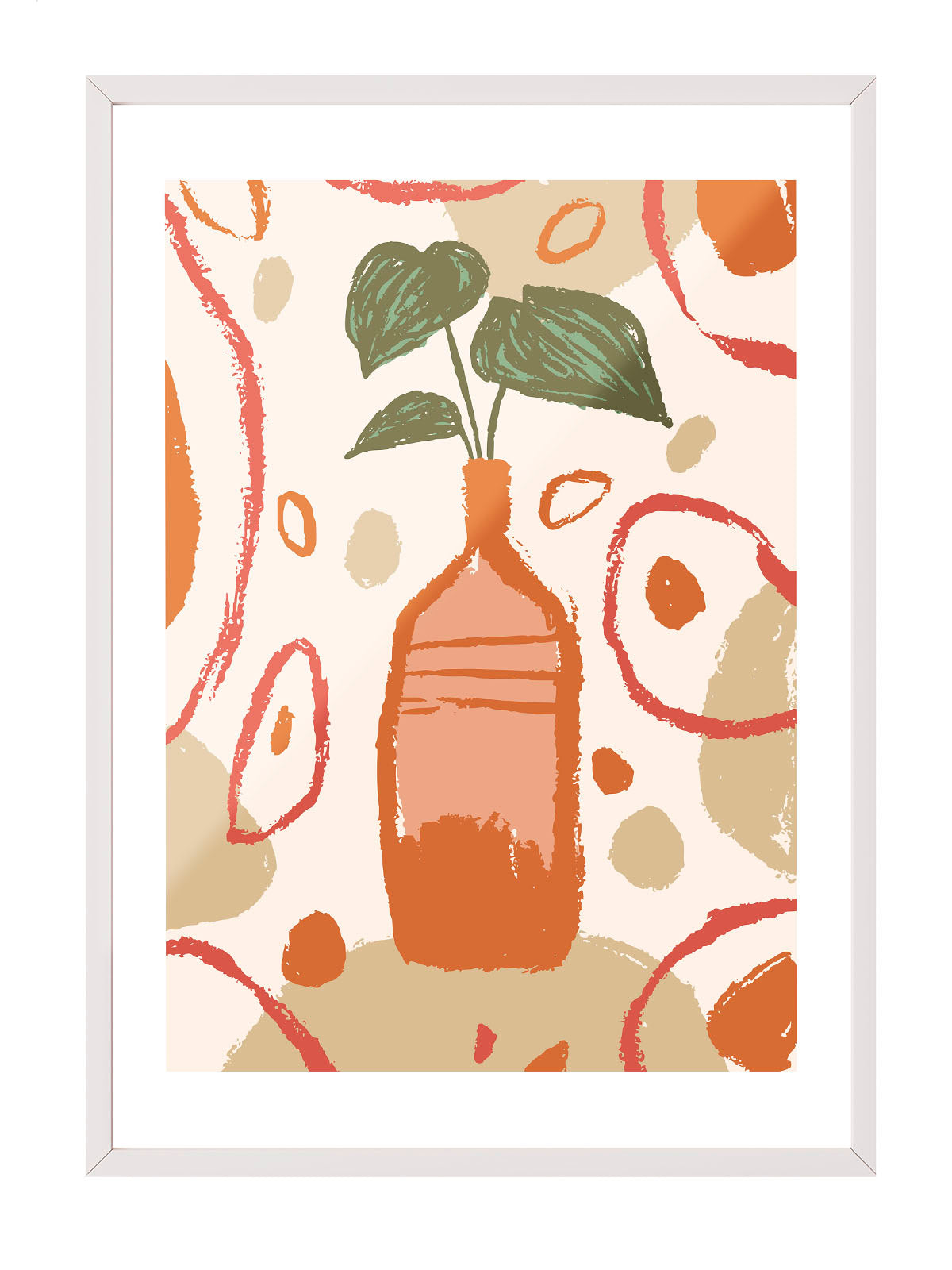 Terracotta Vase Poster