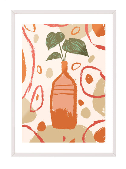 Terracotta Vase Poster