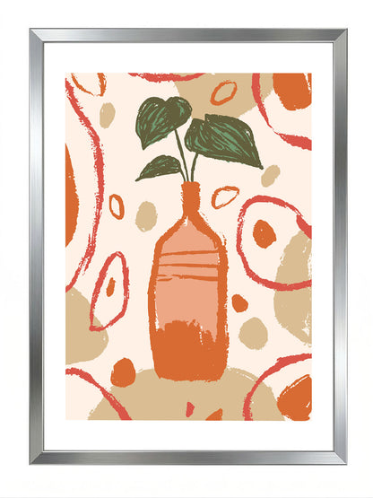 Terracotta Vase Poster