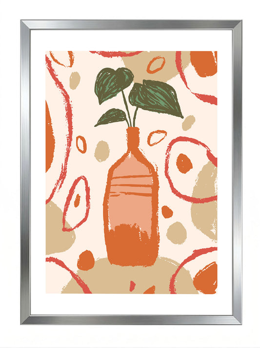 Terracotta Vase Poster