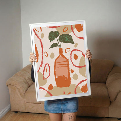 Terracotta Vase Poster
