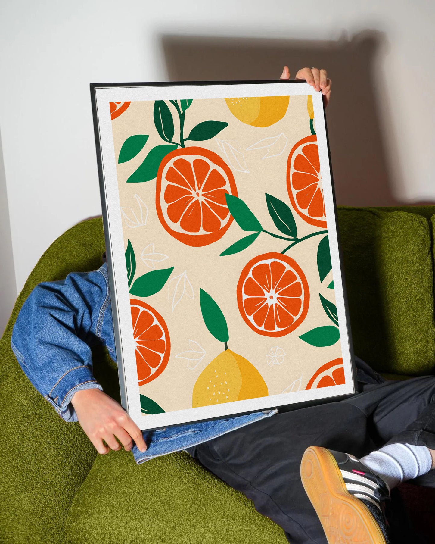 Vivid Orange & Lemon Poster