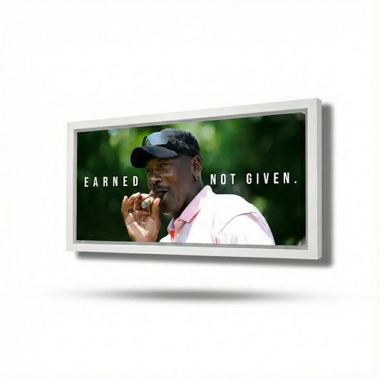 beyaz çerçeveli michael jordan tablo modelleri