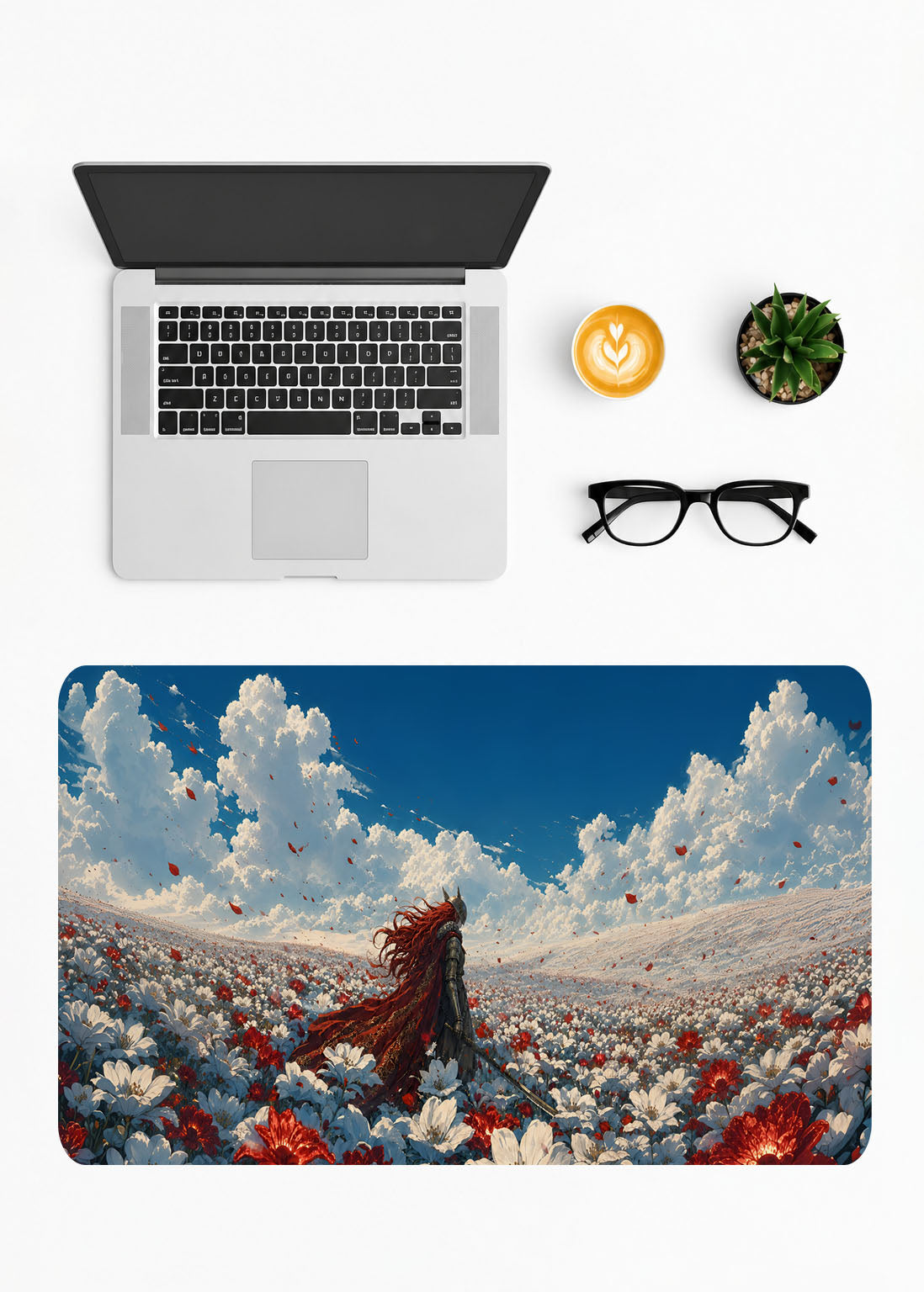 Elden Ring Blade of Miquella desenli büyük boy geniş oyuncu mousepad