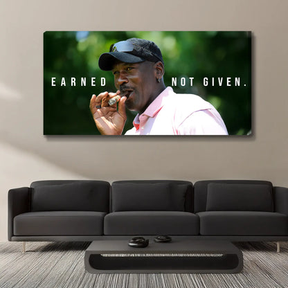 Michael Jordan - Earned Not Given Tablo