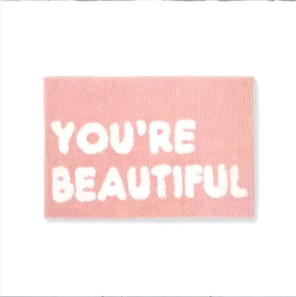 You're Beautiful - Pink Tufting Halı