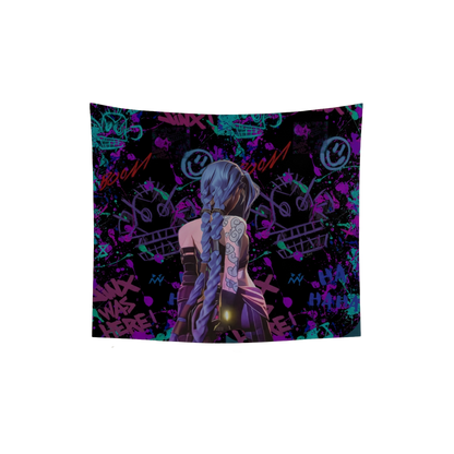 Jinx Arcane Duvar Örtüsü