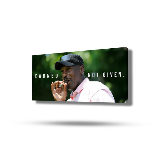 Michael Jordan - Earned Not Given Tablo