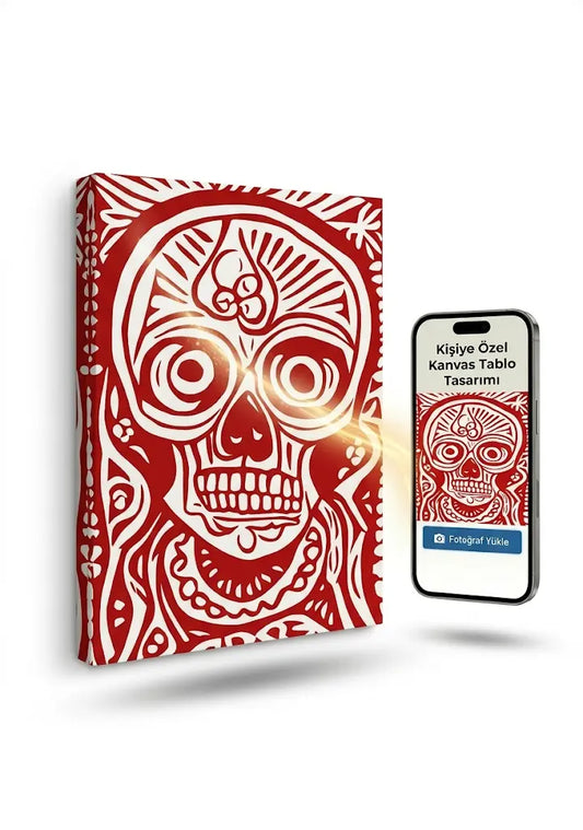 ahşap çerçeveli kişiye özel kanvas tablo