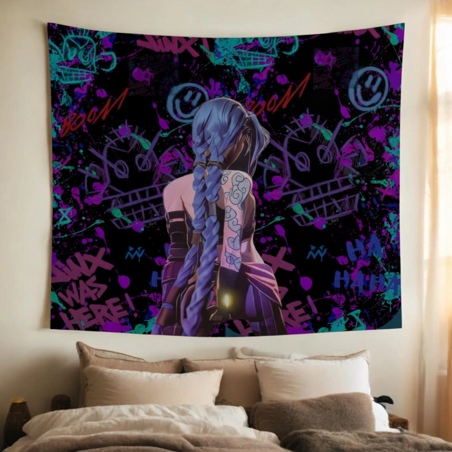 Jinx Arcane Duvar Örtüsü