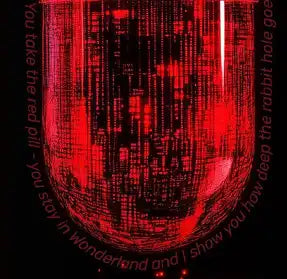 Matrix Red Pill Blue Pill Tablo