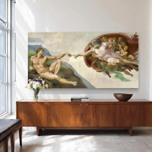Creation of Adam Kanvas Tablo