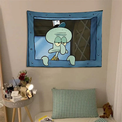 Squidward Duvar Örtüsü