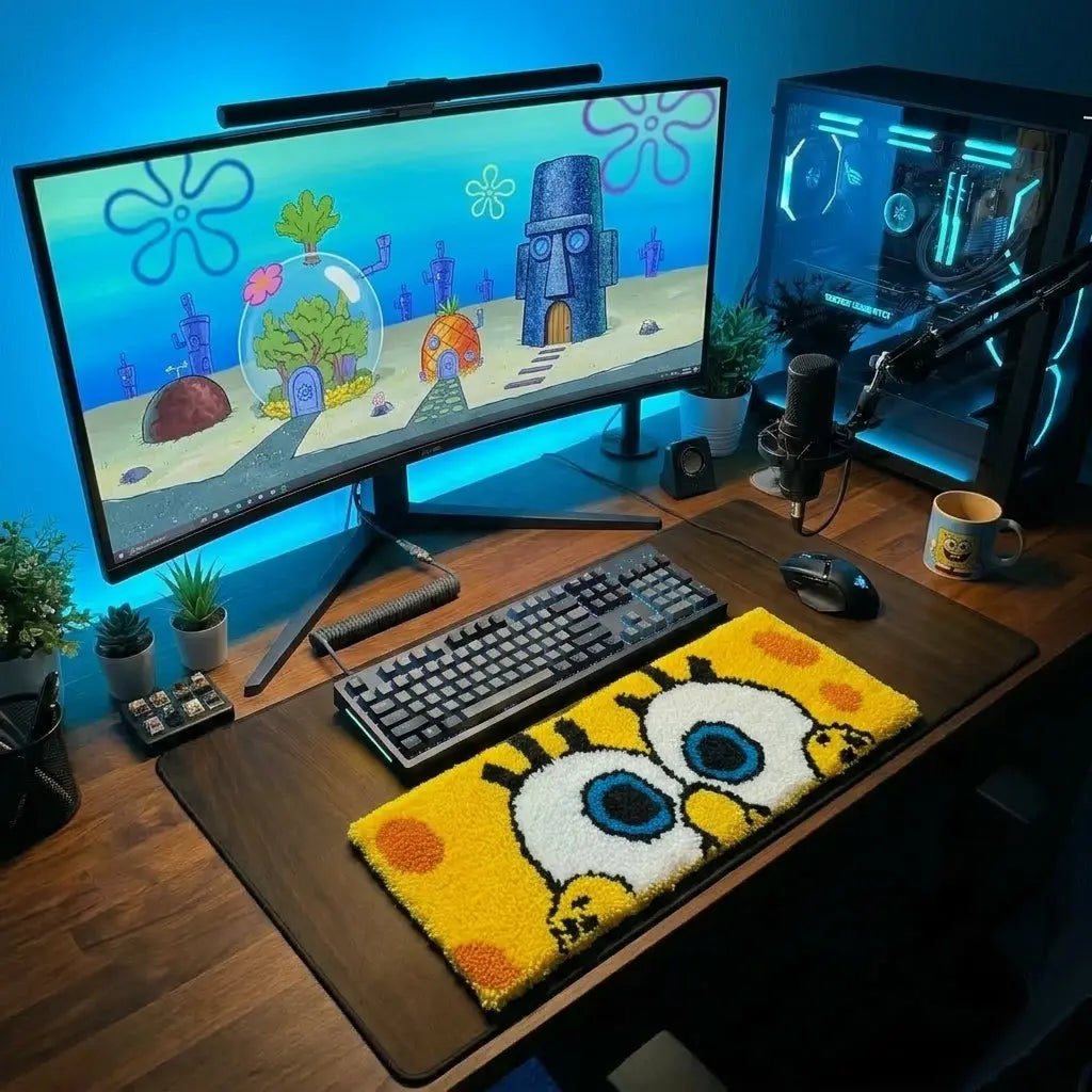 Süngerbob Klavye Tufting