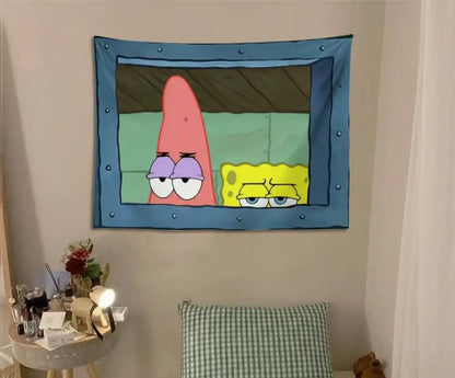 Süngerbob - Patrick Duvar Örtüsü