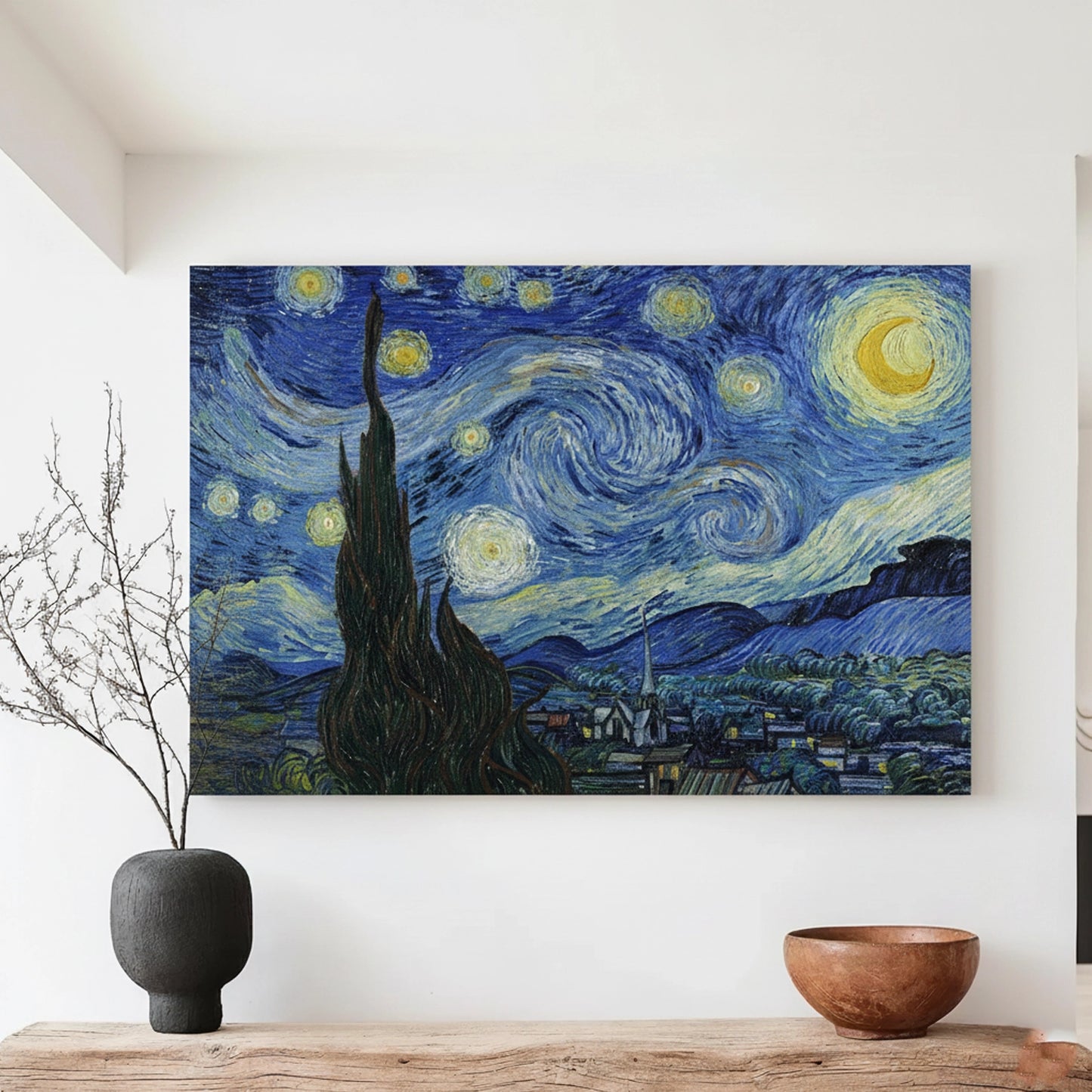 Starry Night - Van Gogh Duvar Örtüsü