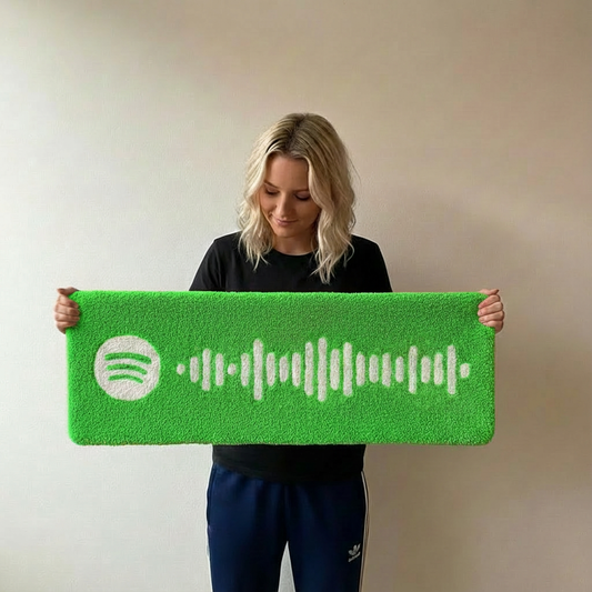 Özel Spotify Kodu Tufting Halı