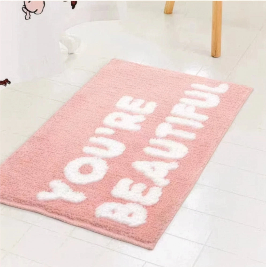 You're Beautiful - Pink Tufting Halı